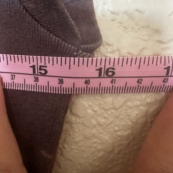 Urban Outfitters Y2k Mini Shirt Bow Lace Brown Pink Large Lace Cropped - Picture 4 of 5